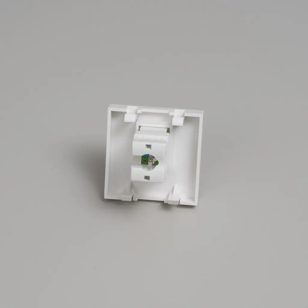Moduł gniazda telefonicznego RJ11 Cat 3 45 mm Standard Europejski – Biały (EU)