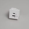 Moduł ładowania USB A+C Quickcharge Standard Europejski – Biały (EU)