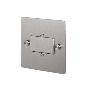 Włącznik izolacyjny wentylatora Isolator Standard Brytyjski – Srebrny (UK)