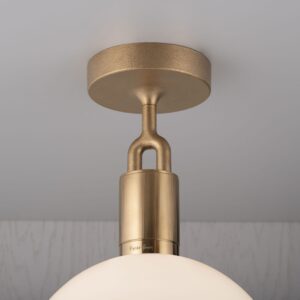 Lampa sufitowa z kloszem Forked M z Mlecznym Kloszem