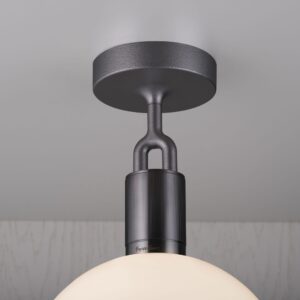 Lampa sufitowa z kloszem Forked M z Mlecznym Kloszem