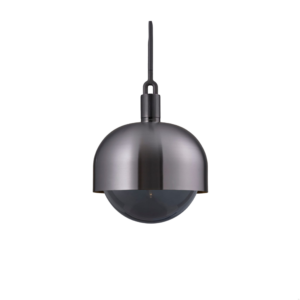 Lampa wisząca z kloszem Forked L z osłoną ową z Dymionym Kloszem