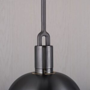 Lampa wisząca z kloszem Forked L z osłoną ową z Dymionym Kloszem