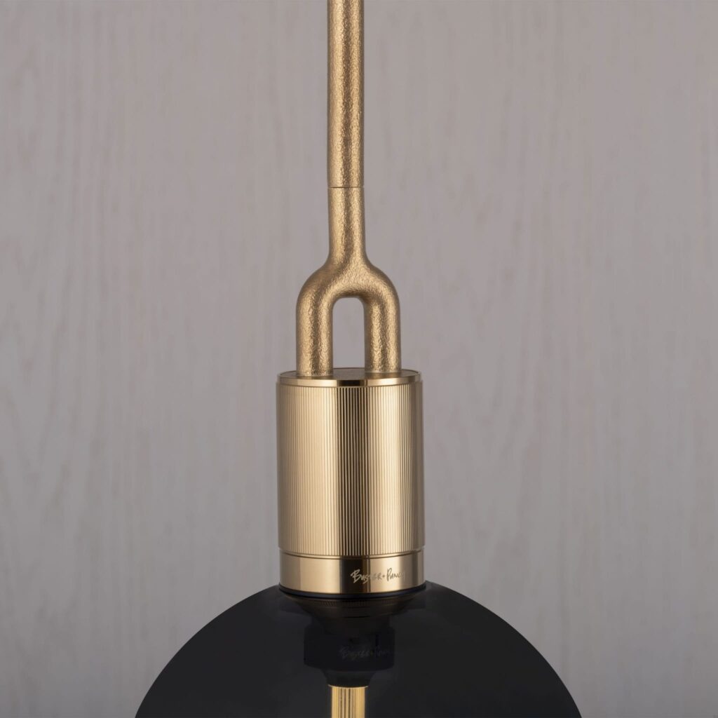 Lampa wisząca Forked M z Dymionym Kloszem