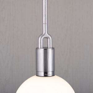 Lampa wisząca Forked L z Mlecznym Kloszem