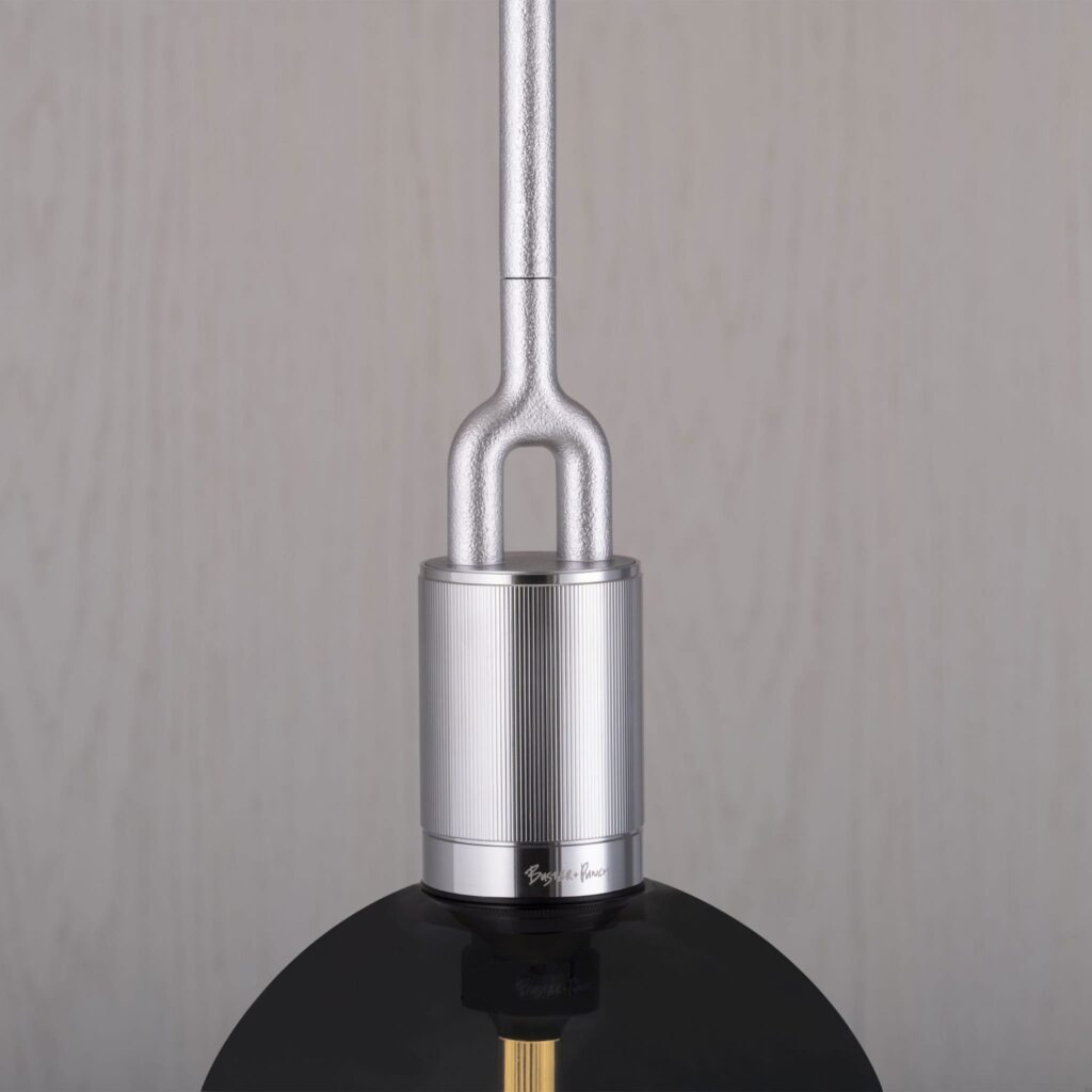 Lampa wisząca Forked M z Dymionym Kloszem