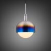 Lampa wisząca z kloszem Forked L z osłoną ową z Mlecznym Kloszem