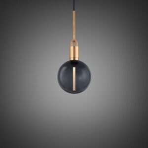 Lampa wisząca Forked M z Dymionym Kloszem