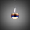 Lampa wisząca z kloszem Forked M z osłoną ową z Mlecznym Kloszem