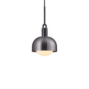 Lampa wisząca z kloszem Forked M z osłoną ową z Mlecznym Kloszem