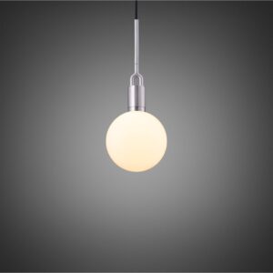 Lampa wisząca Forked M z Mlecznym Kloszem