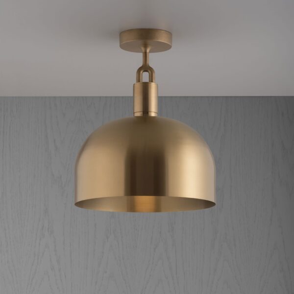 Lampa sufitowa Forked L z osłoną Mosiężną