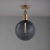 Lampa sufitowa z kloszem Forked L z Dymionym Kloszem