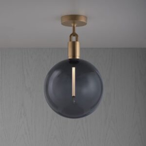 Lampa sufitowa z kloszem Forked L z Dymionym Kloszem