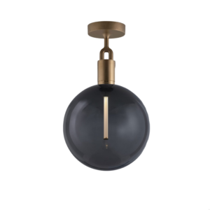 Lampa sufitowa z kloszem Forked L z Dymionym Kloszem