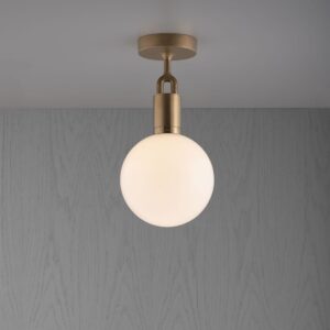 Lampa sufitowa z kloszem Forked M z Mlecznym Kloszem