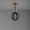 Lampa sufitowa z kloszem Forked M z Dymionym Kloszem