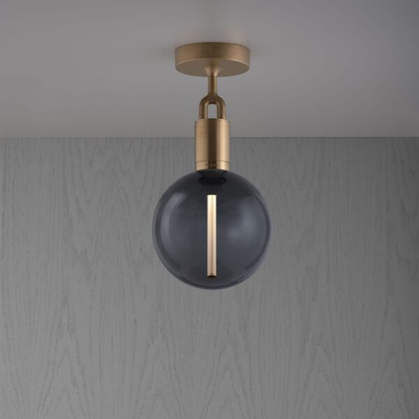Lampa sufitowa z kloszem Forked M z Dymionym Kloszem