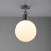 Lampa sufitowa z kloszem Forked L z Mlecznym Kloszem