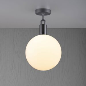 Lampa sufitowa z kloszem Forked L z Mlecznym Kloszem