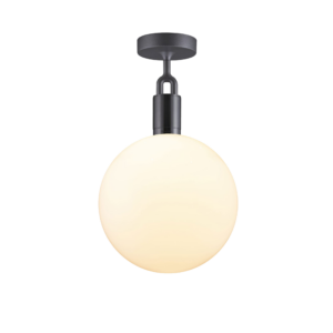 Lampa sufitowa z kloszem Forked L z Mlecznym Kloszem