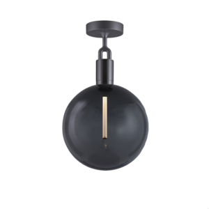 Lampa sufitowa z kloszem Forked L z Dymionym Kloszem