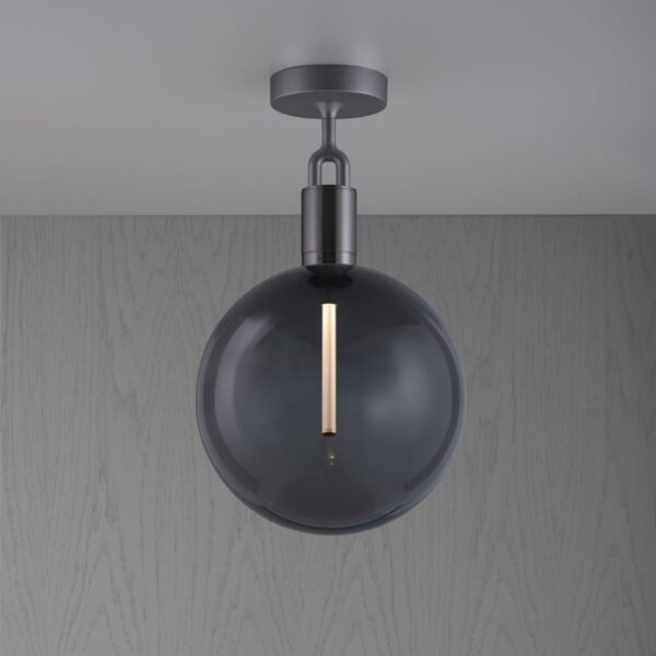 Lampa sufitowa z kloszem Forked L z Dymionym Kloszem