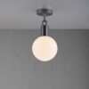 Lampa sufitowa z kloszem Forked M z Mlecznym Kloszem