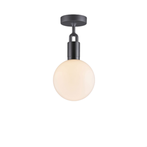 Lampa sufitowa z kloszem Forked M z Mlecznym Kloszem