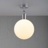 Lampa sufitowa z kloszem Forked L z Mlecznym Kloszem