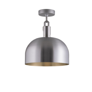 Lampa sufitowa Forked L z osłoną ową Srebrną