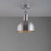 Lampa sufitowa Forked M z osłoną ową Srebrną