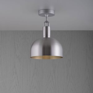 Lampa sufitowa Forked M z osłoną ową Srebrną