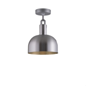 Lampa sufitowa Forked M z osłoną ową Srebrną