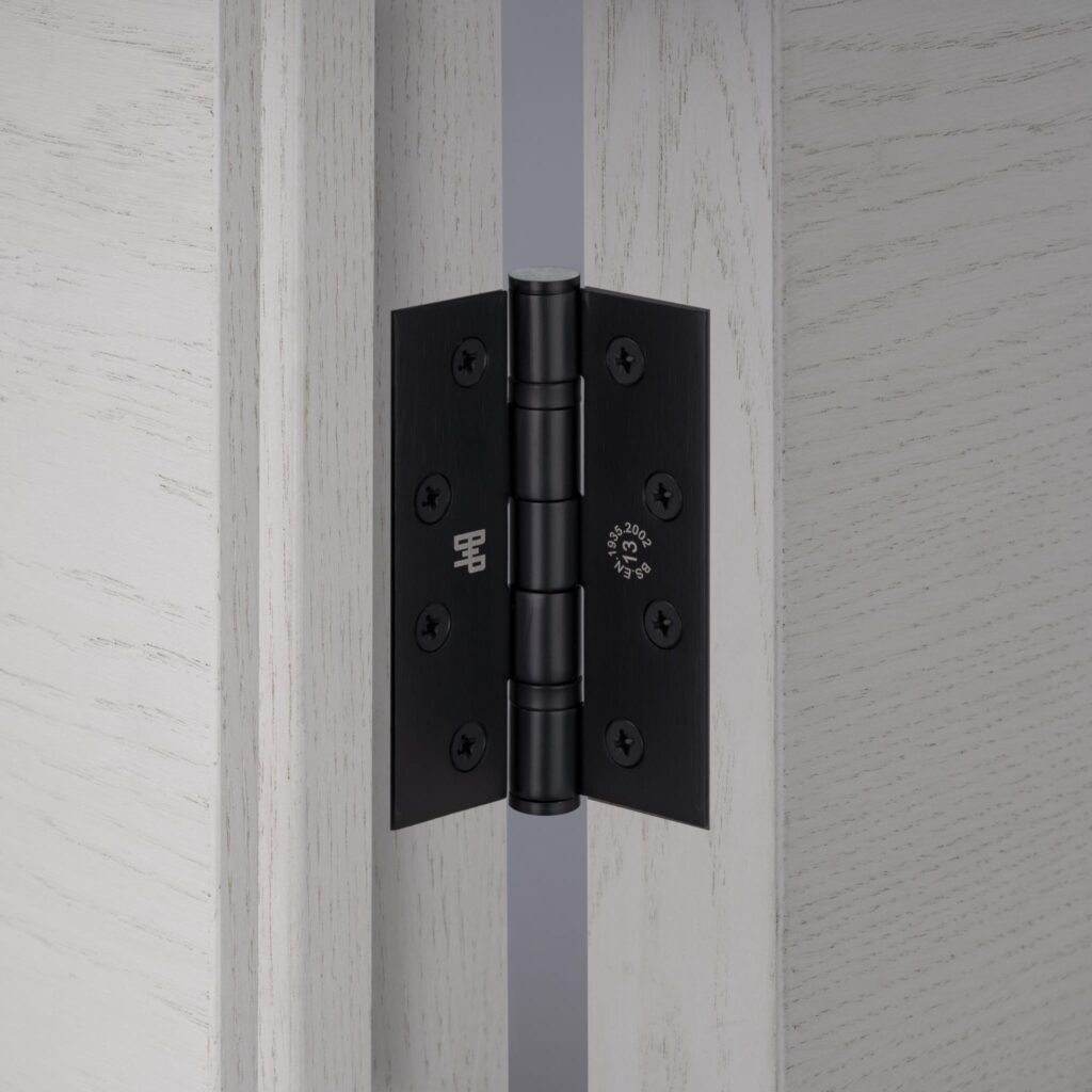 Zawiasy do drzwi Hinge 76 x 51 x 2 mm Welder’s Black (zestaw 2 szt.) – Czarny