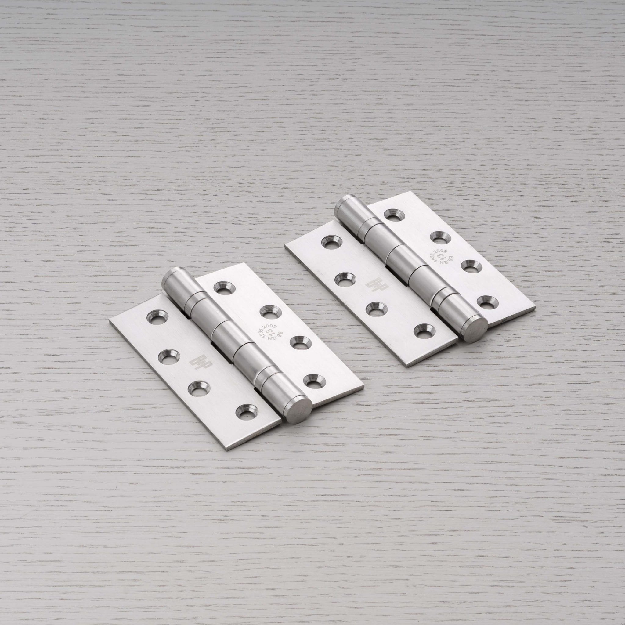 Zawiasy do drzwi Hinge 102 x 76 x 3 mm (zestaw 2 szt.) – Srebrny