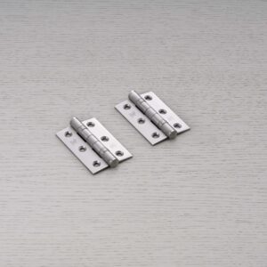 Zawiasy do drzwi Hinge 76 x 51 x 2 mm (zestaw 2 szt.) – Srebrny