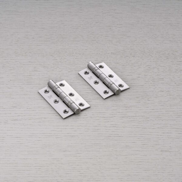 Zawiasy do drzwi Hinge 76 x 51 x 2 mm (zestaw 2 szt.) – Srebrny