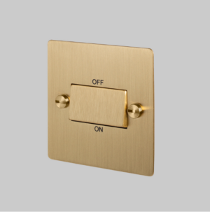 Włącznik izolacyjny wentylatora Isolator Standard Brytyjski – Złoty (UK)