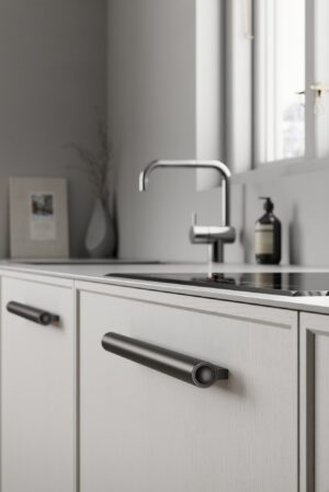 Uchwyt meblowy podłużny Lucente 224 Aluminiowy Czarny Matowy