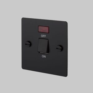 Włącznik dwubiegunowy Isolator 20A Standard Brytyjski – Czarny (UK)