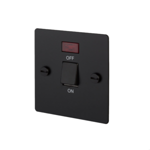 Włącznik dwubiegunowy Isolator 20A Standard Brytyjski – Czarny (UK)