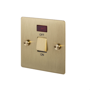 Włącznik dwubiegunowy Isolator 20A Standard Brytyjski – Złoty (UK)