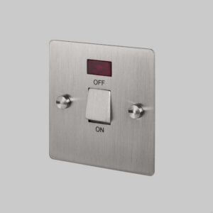 Włącznik dwubiegunowy Isolator 20A Standard Brytyjski – Srebrny (UK)