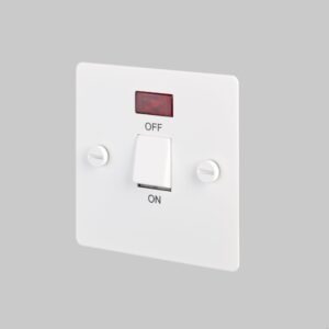 Włącznik dwubiegunowy Isolator 20A Standard Brytyjski – Biały (UK)