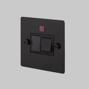 Włącznik z bezpiecznikiem Fused Standard Brytyjski – Czarny (UK)