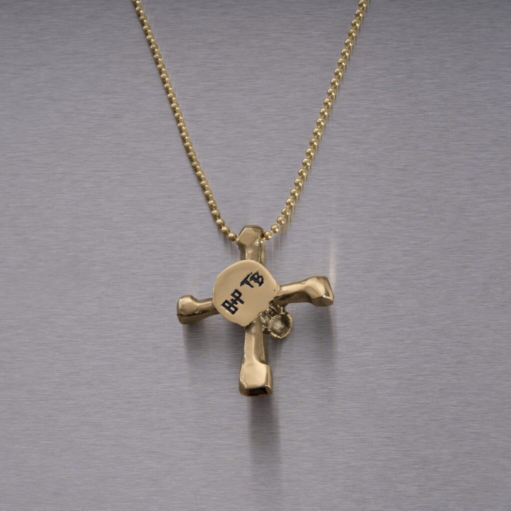 Naszyjnik Skull Travis Barker – Złoty