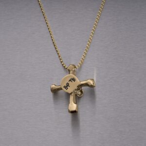 Naszyjnik Skull Travis Barker – Złoty