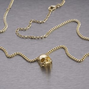 Naszyjnik Skull Travis Barker – Złoty