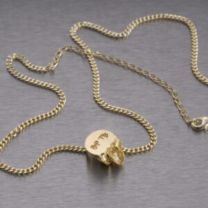 Naszyjnik Skull Travis Barker – Złoty